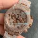 Iced Out Rolex Daytona Rose Gold Diamond Arabic Numerals Dial JVS Factory Watch (3)_th.jpg